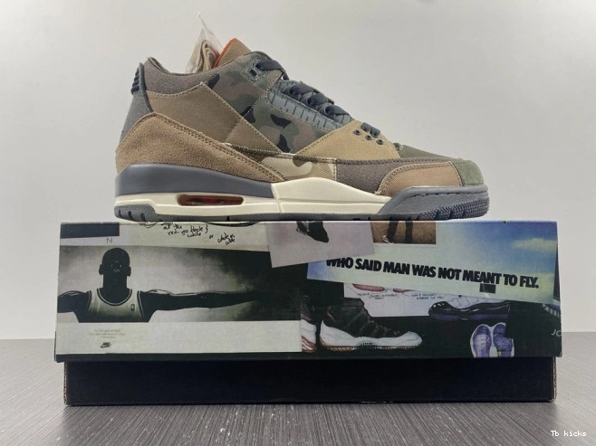 Reps TBK Camo Retro Patchwork Air Jordan 3 DO1830-200 0812